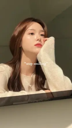 stop smiling. no.