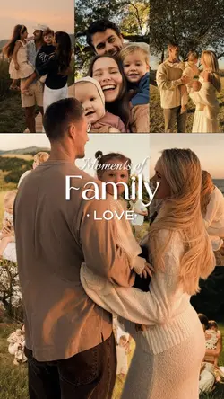 Loving family moment