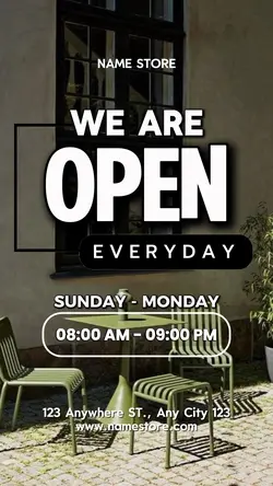 WE ARE OPEN