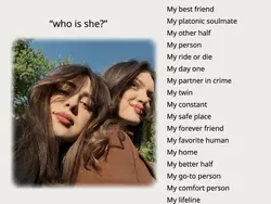 who is she? bff