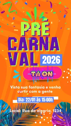 Pré Carnaval convite
