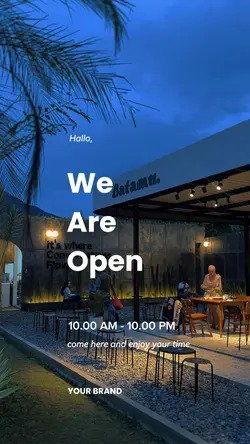 we are open simple