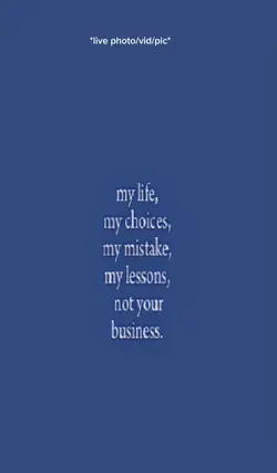 My life my choice