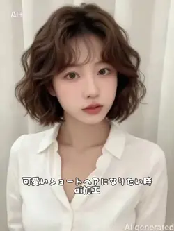 可愛いショートヘアに変身ai
