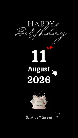 HBD MY SON 11 AUGUST