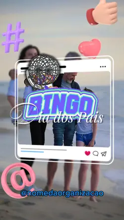 Convite Bingo Pais