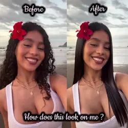 straight hairstyle 