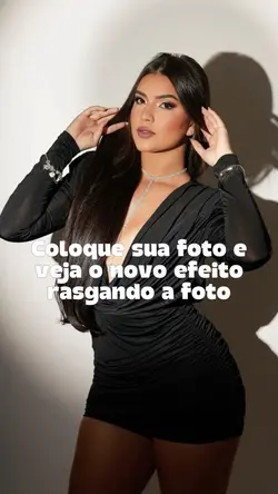 Efeito rasgando foto