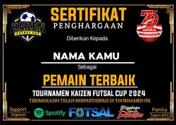 sertifikat futsal