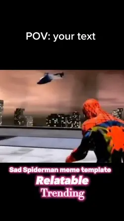 Sad Spider-Man