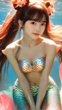 tren AI mermaid kid