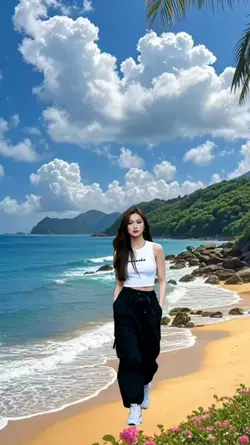 suasana pantai