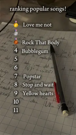 ranking songs!