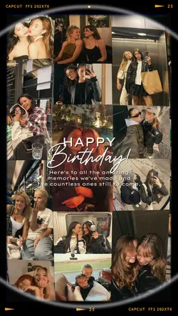 birthday collage