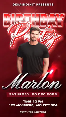 Red Party Birthday