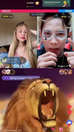 Gif Singa Vs anggun