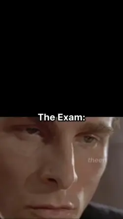 while the exam
