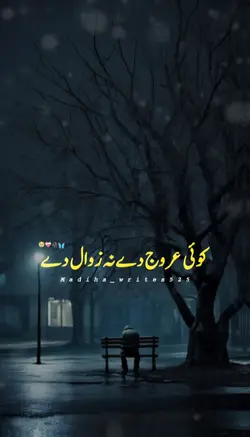 کوئی عروج دے نہ زوال