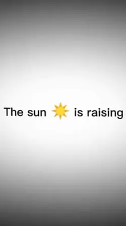 the sun is raising