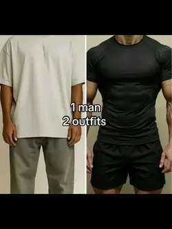 1 man 2 outfits