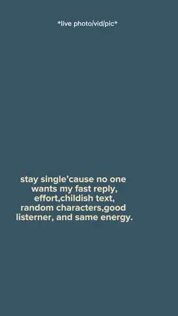 Stay singl