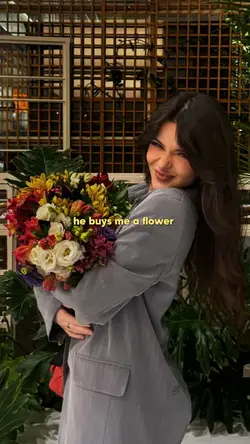 he buys me a flower