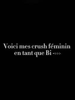 crush féminin 