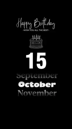 HBD 15 OCTOBER 