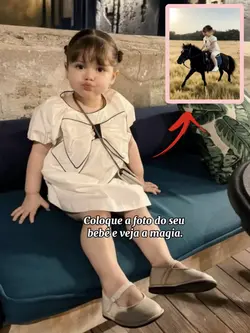 bebê e o pônei