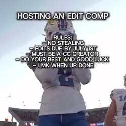 hosting an edit comp