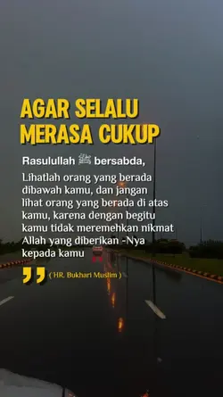 Agar slalu cukup
