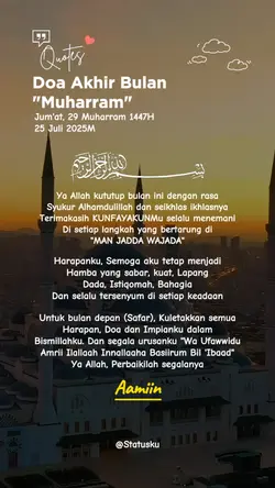 Doa Akhir Muharram 