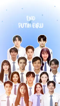 16 foto putih biru
