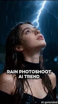 Rain photoshoot