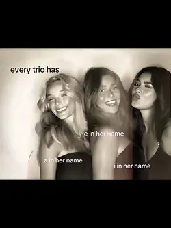 every trio has a in 