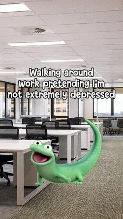 Walking around
work 