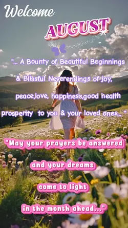 Welcome AUGUST 