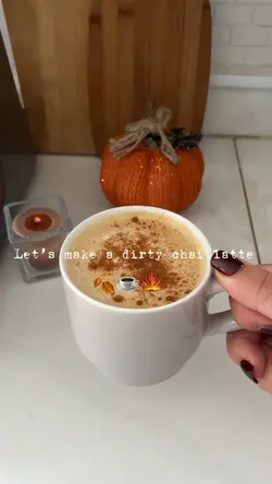 Dirty chai latte