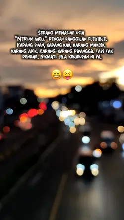 Sedang memasuki usia