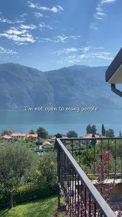 I'm not open