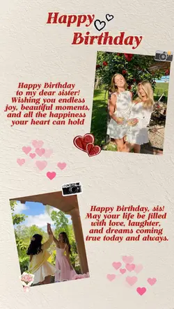 Birthday collage 