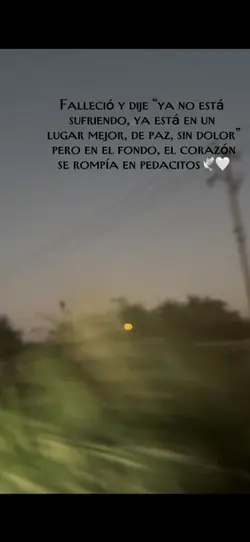 Porque se fue 🕊️🤍