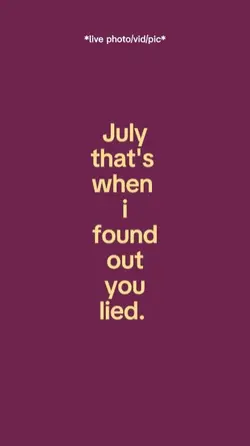 July That's When 