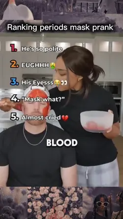 Period mask prank 