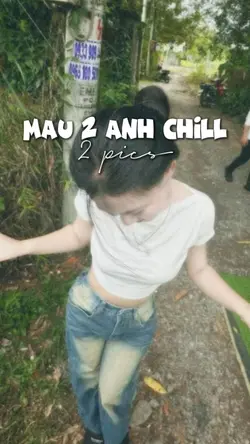 mẫu 2 ảnh chill