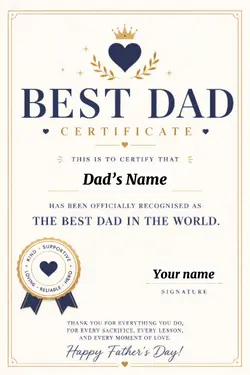 Father's certificate