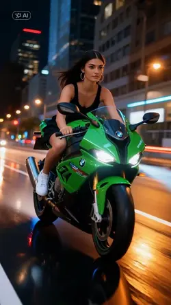 Ai Biker woman