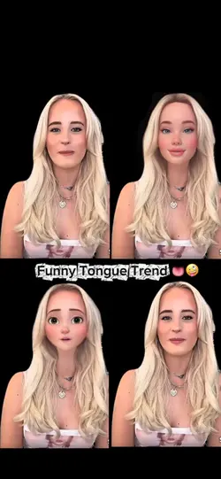 Funny tongue trend.🤪