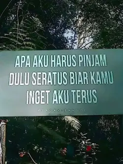 biar kmu inget aku