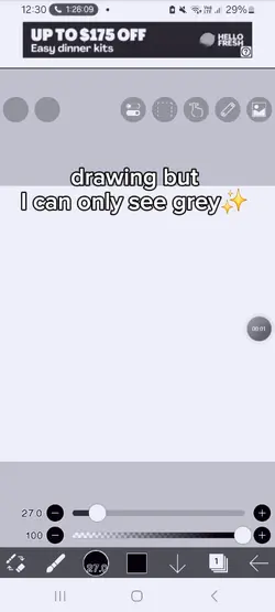drawing but grey